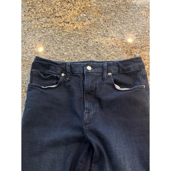 Good American Dark Wash Skinny Jeans Women's Size 12 (Fits‎ 8) Stretchy Denim - Picture 2 of 8